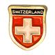 Pin CH Abzeichen mit "Switzerland", 13 mm