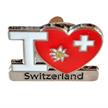 Pin I (Herz) Switzerland mit Edelweiss und CH-Kreuz | Bild 2