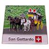 Pin Kutsche Gotthard, 30*27.3mm, mehrfarbig, soft