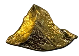 Pin Matterhorn, Antik gold, 2cm