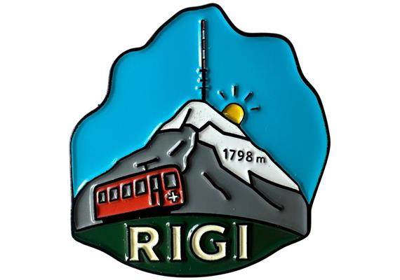 Pin Rigi mit Zug, 30mm