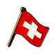 Pin Schweizer Flagge, 15 mm