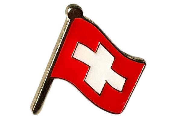 Pin Schweizer Flagge, 15 mm