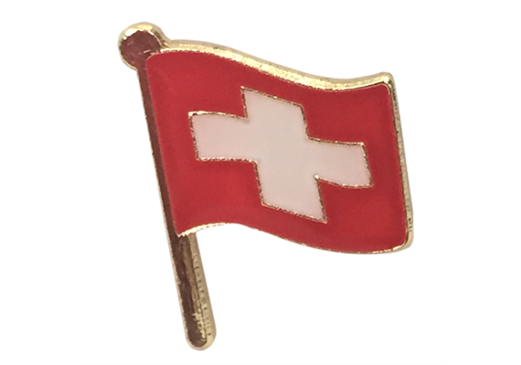 Pin Schweizer Flagge, Grösse: 15 mm