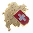 Pin Schweizer Karte, mit CH-Kreuz, gold 25 mm | Bild 2