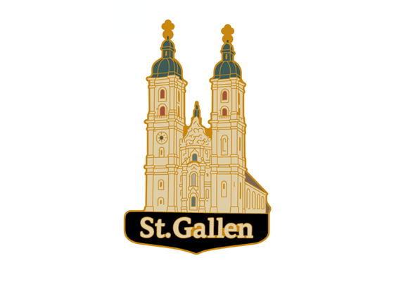 Pin St. Gallen Kloster , 35mm