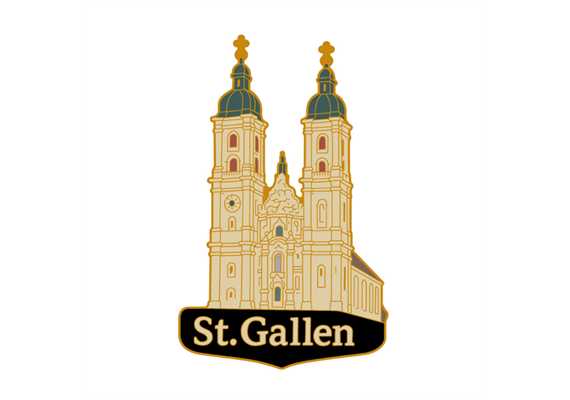 Pin St. Gallen Kloster , 35mm