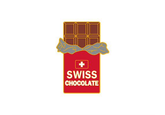 Pin Swiss Chocolate, 30mm