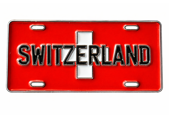 Pin Switzerland Schild, 30mm