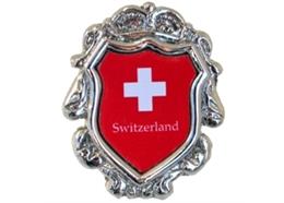 Pin Wappen Switzerland, 19.9 x 16.4 mm