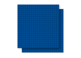 Platte 20x20 Basic Doppelpack blau