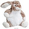 Plüsch Hase Milli, sitzend, braun-weiss, kuschelweichweich, 21 cm
