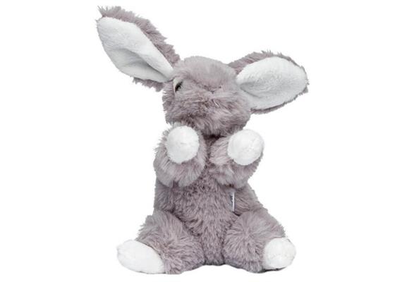 Plüsch Hase, sitzend, Kuscheilweich, grau, 16 cm