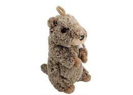 Plüsch Murmeltier, stehend, braun, 16 cm