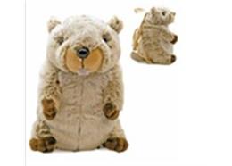Plüsch-Rucksack Murmeli, nature braun, 33 cm