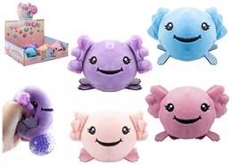 Plüschbälle Jelly Axolo, 8 cm, Display 12 Stk 4 assortiert