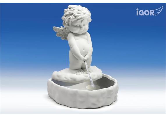 Poly-Brunnen ''Igor'' weiss 25x22 H33cm