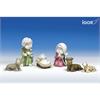 Poly-Hl.Familie Igor Set/6 weiss-coloriert sort. H9cm