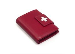 Portemonnaie Damen rot mit CH-Kreuz