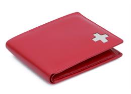 Portemonnaie Herren rot mit CH-Kreuz