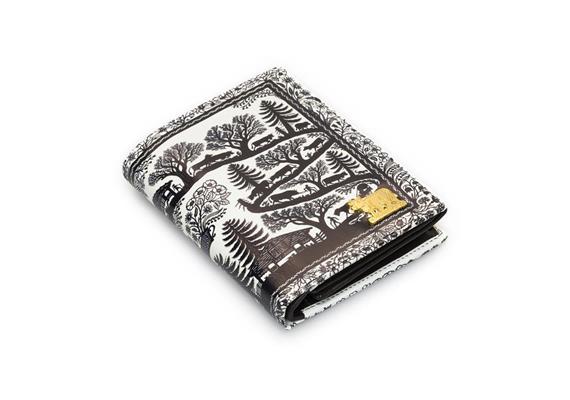 Portemonnaie Scherenschnitt schwarz/weiss, hoch