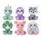 Poseable Animals - Bewegliche Tiere aus Plüsch, 49cm, 6er Set assortiert