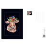 Postkarte Blumenkuh