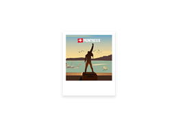 Postkarte Freddie - Montreux