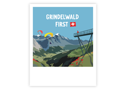 Postkarte Grindelwald-First