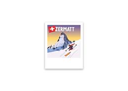 Postkarte Matterhorn Ski - Zermatt