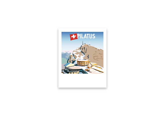 Postkarte Pilatus Bergstation