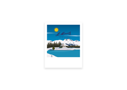 Postkarte St. Moritz Landschaft