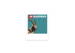Postkarte Steinbock - Graubünden