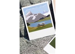 Postkarte Steinbock - Graubünden