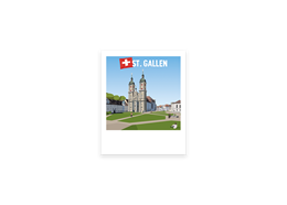 Postkarte Stiftskirche Kloster St. Gallen