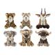 Premium Plüsch Safarie Tiere, 30 cm, 6er Set, assotiert