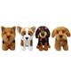 Premium Plüschhunde, 23 cm, 4er Set, assorted