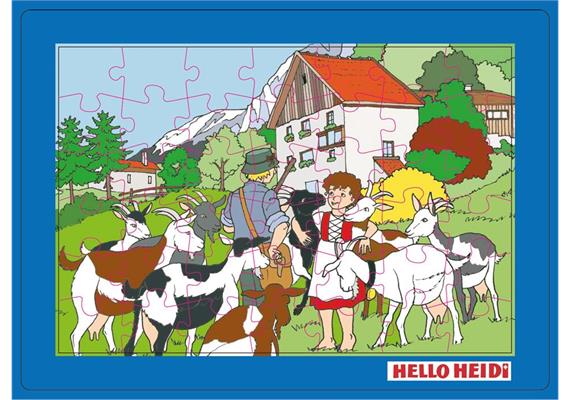 Puzzle Heidi im Heididorf