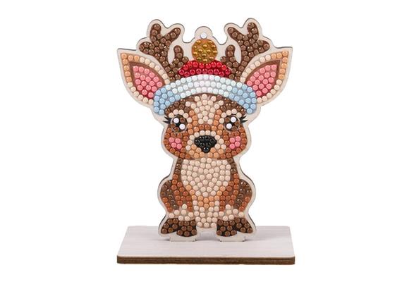 Renntier, Crystal Art Buddy zum aufhängen