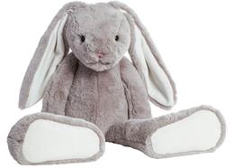 Riesen Plüschhase Isabelle, sitzend, grau-weiss, 60 cm