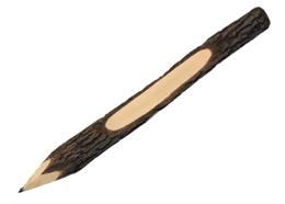 Rinde Bleistift 23cm, mit individueller Ortsnamen Gravur, VE 72 Stk.