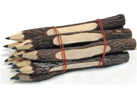 Rindenbleistift 11cm, mit individueller Ortsnamen Gravur, VE 72 Stk.