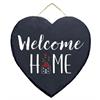 Schiefertafel Herz Welcome Home, 15 cm
