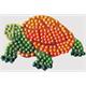 Schildkröte, Sticker 9x9cm Crystal Art Motiv