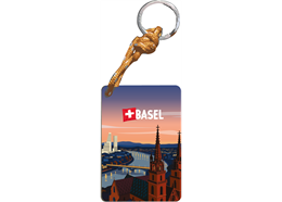 Schlüsselanhänger Brücke Abenddämmerung Basel