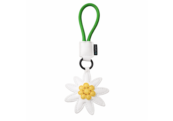 Schlüsselanhänger Edelweiss aus PU Leder