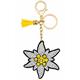Schlüsselanhänger Edelweiss mit Glitzersteinen