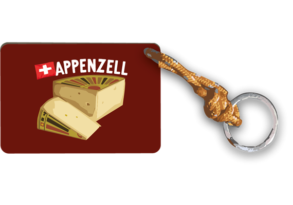 Schlüsselanhänger Käse - Appenzell