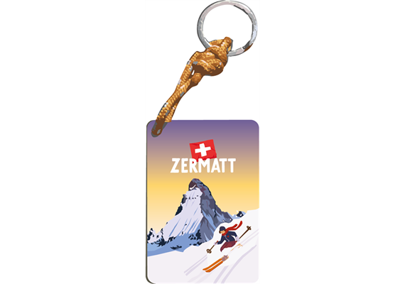 Schlüsselanhänger Matterhorn Ski - Zermatt