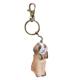 Schlüsselanhänger mit Bernhardiner Hund aus Holz